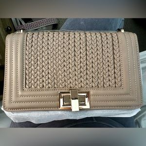 Let’s Go Out Later Beige Braided Crossbody, Lulus, Beige